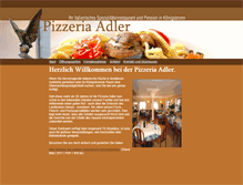 Tablet Screenshot of pizzeria-adler.com